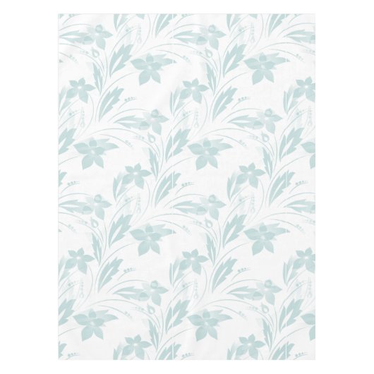 Subtle Floral in Blues Tischdecke (Vorderseite)