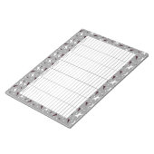 Subtle Geo Stars & Triangles – Grey  Notizblock (angewinkelt)