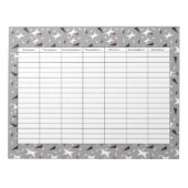 Subtle Geo Stars & Triangles – Grey  Notizblock (Vorderseite)