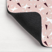 Subtle Geo Stars & Triangles – Pink Mousepad (Ecke)