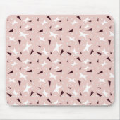 Subtle Geo Stars & Triangles – Pink Mousepad (Vorne)