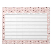 Subtle Geo Stars & Triangles – Pink Notizblock (Vorderseite)