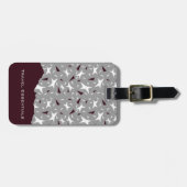 Subtle Geometry: Stars & Triangles – Grey Gepäckanhänger (Vorderseite horizontal)