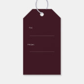 Subtle Geometry: Stars & Triangles – Grey Geschenkanhänger (Rückseite)