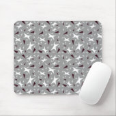Subtle Geometry: Stars & Triangles – Grey Mousepad (Mit Mouse)
