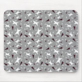 Subtle Geometry: Stars & Triangles – Grey Mousepad (Vorne)