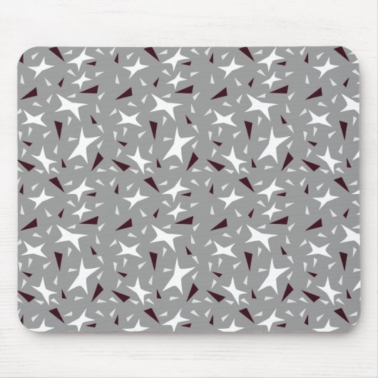 Subtle Geometry: Stars & Triangles – Grey Mousepad (Vorne)