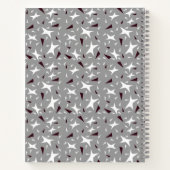 Subtle Geometry: Stars & Triangles – Grey Notizblock (Rückseite)