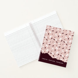 Subtle Geometry: Stars & Triangles – Pink Notebook Notizblock