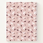 Subtle Geometry: Stars & Triangles – Pink Notebook Notizblock (Rückseite)