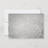 Subtle Gray Elegance - RSVP Card (Rückseite)