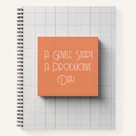 Subtle Grid - Modern Cover Art Notizblock