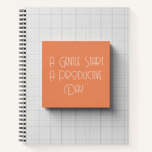 Subtle Grid - Modern Cover Art Notizblock (Vorderseite)