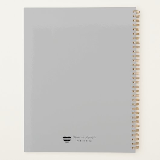 Subtle Grid - Modern Cover Art Planer (Rückseite)