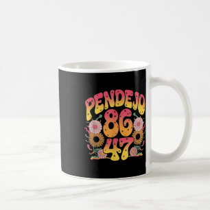 Subtle Groovy Retro Pendejo Floral Anti-trump 8647 Kaffeetasse