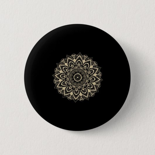 Subtle Mandala 8647 Resist Anti Trump Feminist Button (Vorderseite)