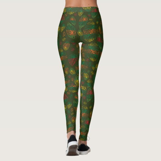 Subtle Monstera Essence Leggings (Rückseite)