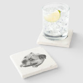 Subtle Pet Detail Steinuntersetzer (Seitenansicht)