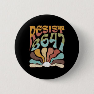 Subtle Resist 8647 Trump Resist Trump Protest Boho Button