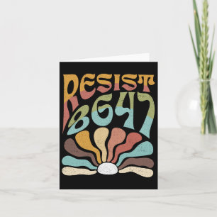 Subtle Resist 8647 Trump Resist Trump Protest Boho Karte