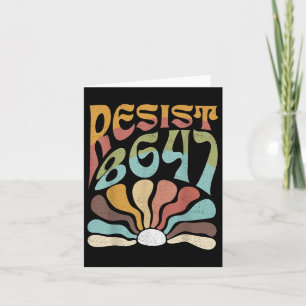 Subtle Resist 8647 Trump Resist Trump Protest Boho Karte