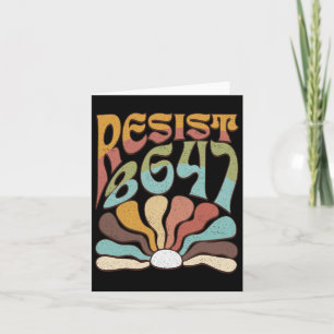 Subtle Resist 8647 Trump Resist Trump Protest Boho Karte