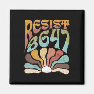 Subtle Resist 8647 Trump Resist Trump Protest Boho Magnet