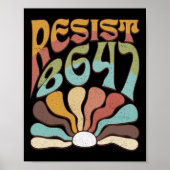 Subtle Resist 8647 Trump Resist Trump Protest Boho Poster (Vorne)