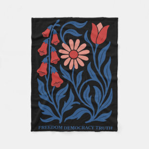 Subtle Resist Trump Foxglove Daisy Tulip Blume 4t Fleecedecke