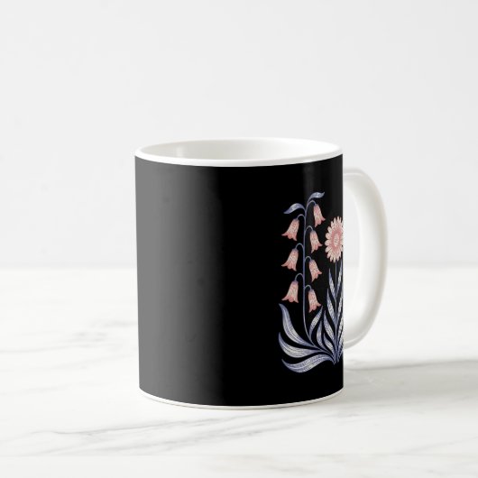 Subtle Resist Trump Foxglove Daisy Tulip Blume 4t Kaffeetasse (VorderseiteRechts)
