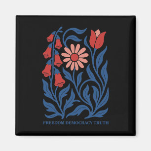 Subtle Resist Trump Foxglove Daisy Tulip Blume 4t Magnet