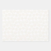Subtle romantic outline floral design. geschenkpapier set (Vorderseite 3)