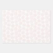 Subtle romantic outline floral design. wrapping pa geschenkpapier set (Vorderseite 3)