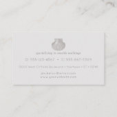 Subtle Seashell | Beach Theme | Classic Gray Visitenkarte (Rückseite)