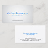 SUBTLE SPOTLIGHT Nr. 1 Designer Visitenkarte (Vorne/Hinten)