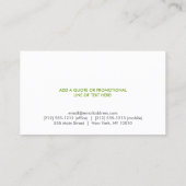 SUBTLE SPOTLIGHT Nr. 2 Designer Visitenkarte (Rückseite)