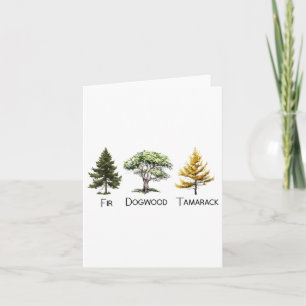 Subtle Tree Anti Trump Shirt Fir Dogwood Tamarack Karte