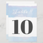 SUBTLE WATERCOLOR Bat Mitzvah Tischkarte Einladung (Vorne/Hinten)