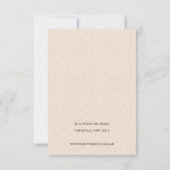 Subtle White Ceramic Texture Earring Display Logo Einladung (Rückseite)