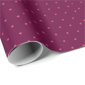 Subtle Wine Red Valentine Geschenkpapier (Rolleneckpunkt)
