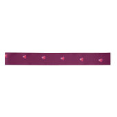 Subtle Wine Red Valentine Satinband (Vorderseite)