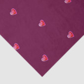 Subtle Wine Red Valentine Seidenpapier (Detail)