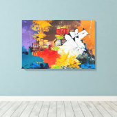 Suburbium Leinwanddruck (Insitu (Holzboden))