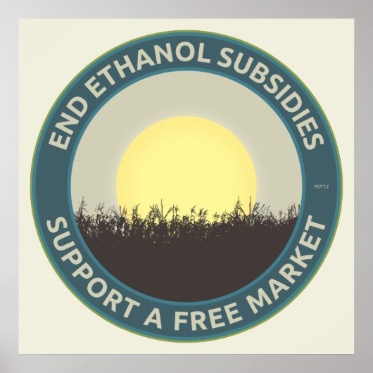 Subventionen für Ethanol Poster (Vorne)
