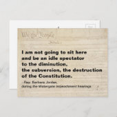 Subversion und Zerstörung der Verfassung Postkarte (Vorne/Hinten)