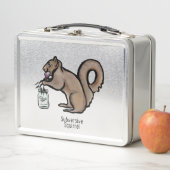 Subversive Eichhörnchenmörtel Metall Brotdose (Beispiel)