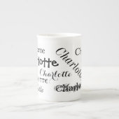 Subway Art Name Bone China Specialty Mug Porzellantasse (Vorderseite)