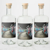 Subway Graffiti Art Alkoholflaschenetikett (Flaschen)