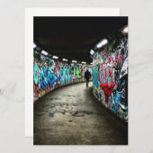 Subway Graffiti art flache Karte (Vorne/Hinten)