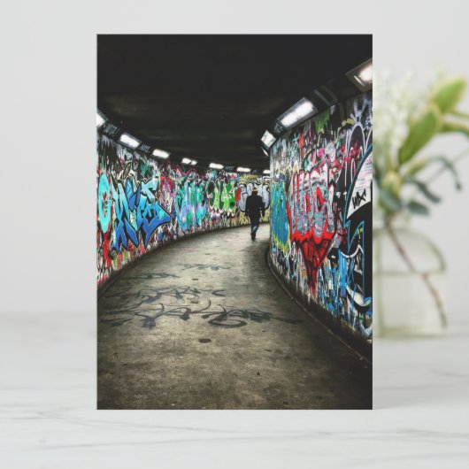 Subway Graffiti art flache Karte (Stehend Vorderseite)